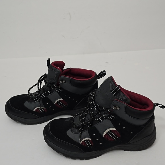 Lands\' End Men\'s Hiking Boots Gray Black Red Size 8.5 D main image 12